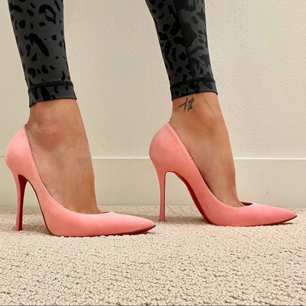 CHRISTIAN LOUBOUTIN Decoltish Suede 100mm